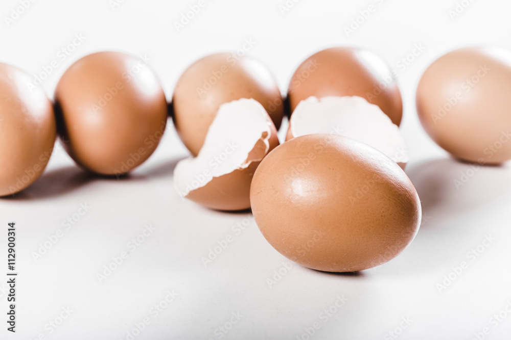eggs isolated on white background eggs isolated on white background