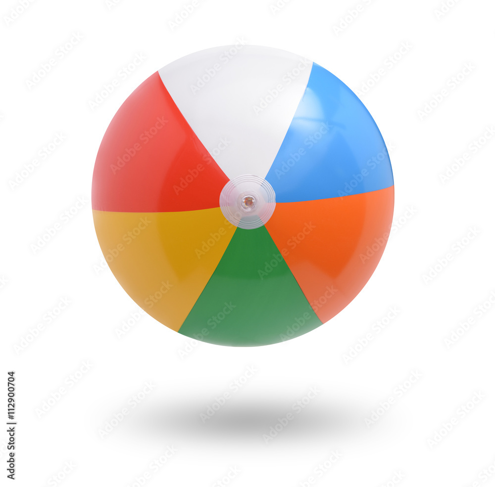 Obraz premium Beach ball isolated on white