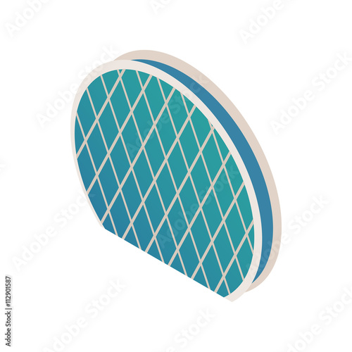 Skyscraper Aldar HQ icon, isometric 3d style