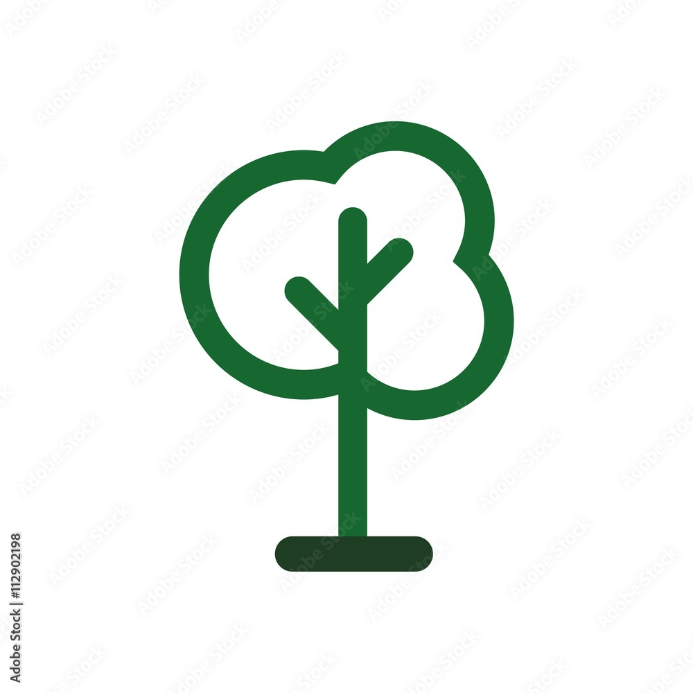 logo tree icon forest symbol green nature vector logo tree icon forest symbol green nature vector