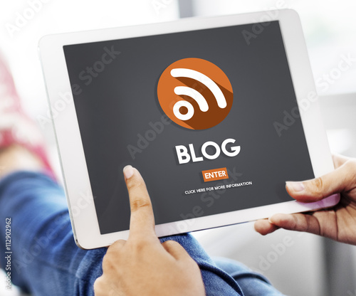 Blog Blogging Internet Online Connection Communication Concept