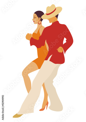 lady and gentleman dance tango