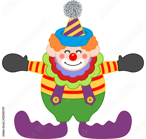 Adorable Happy Clown