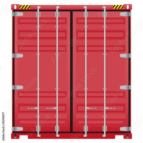 Container vector image on isolated white background.