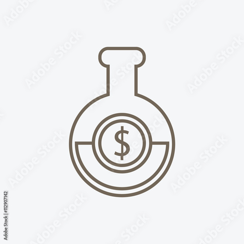 Coin In flask, research for generating money