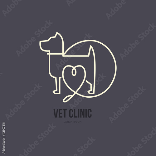 Logo with a dog