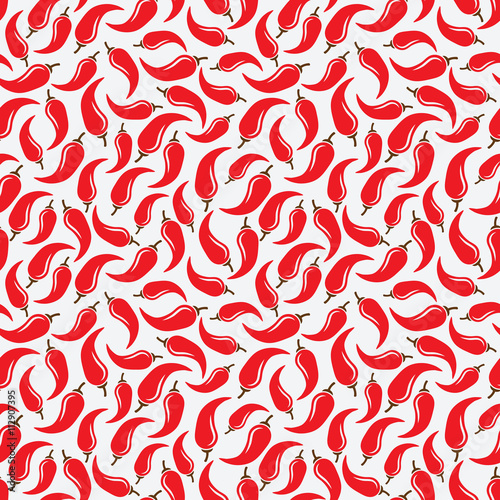 chilli pepper seamless pattern