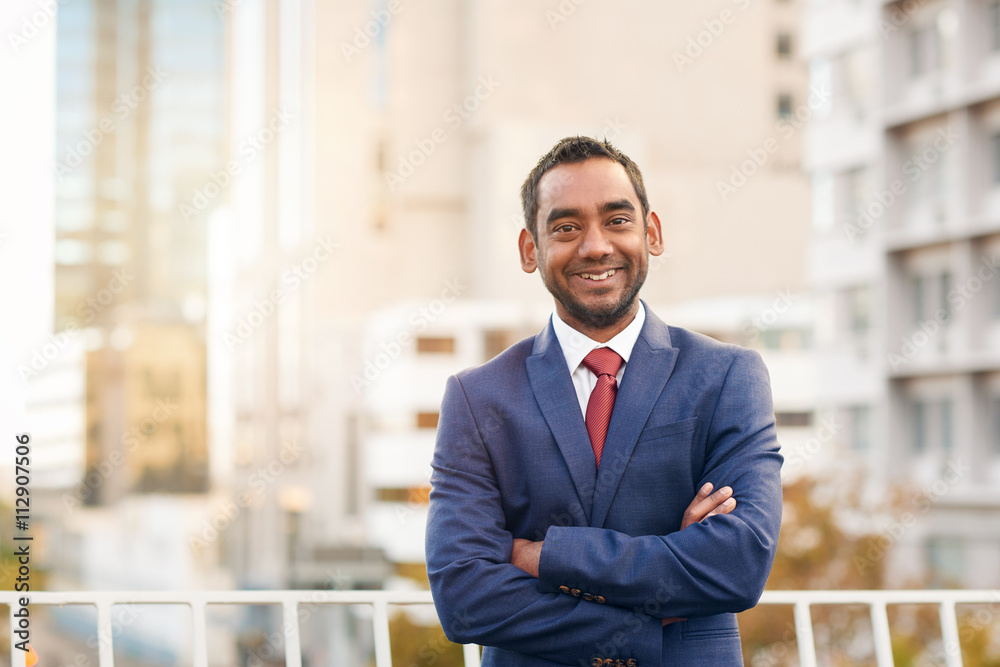 Success in business has him smiling Success in business has him smiling