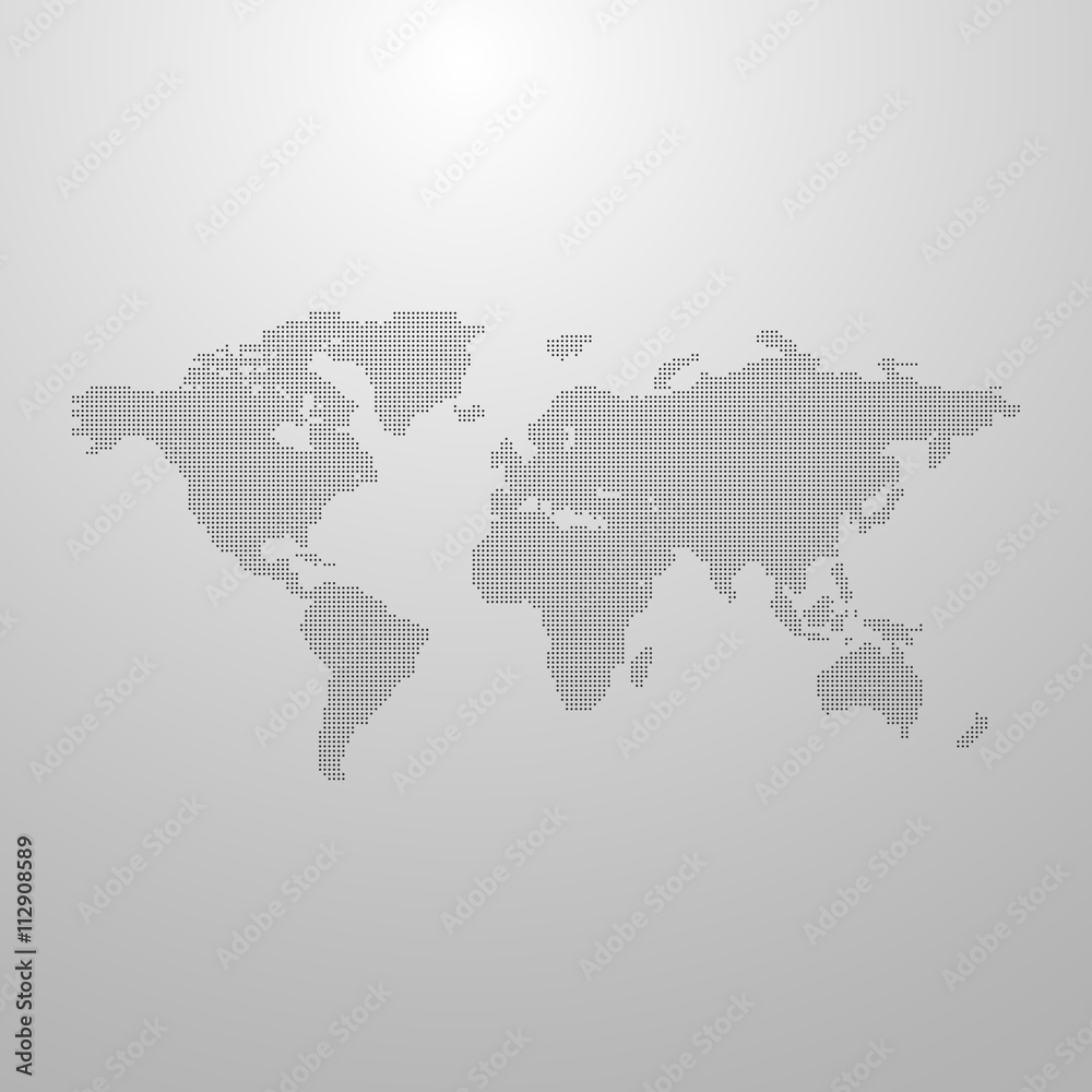 vector illustration of a world map