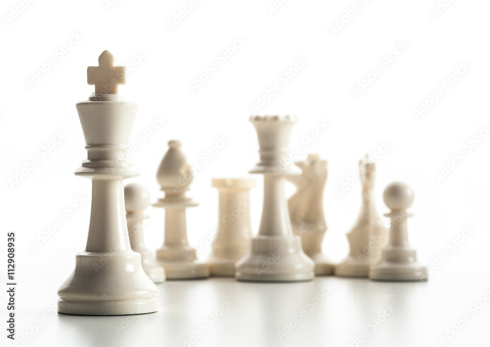 Chess figure isolated on the white background Chess figure isolated on the white background