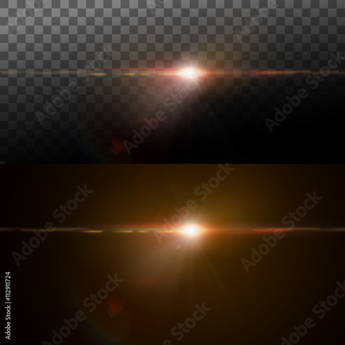 Digital lens flare effect
