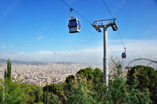 Cableway above Barcelona