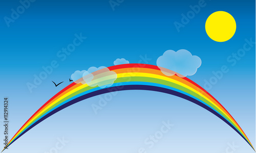 illustrazione arcobaleno