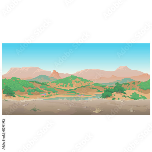 Landscape of wild West  Scene creative