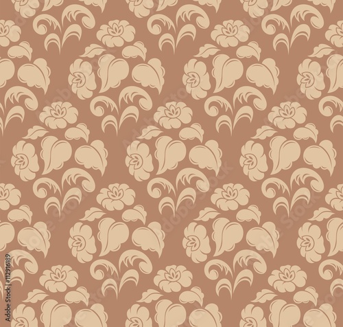 Floral Ornament. Decorative graphic pattern compiled from 'vegetal' elements.