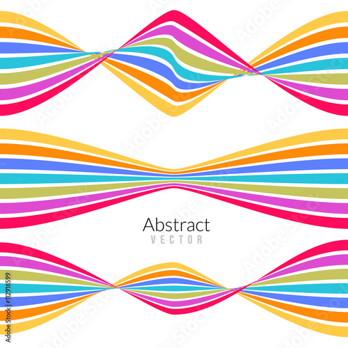 Vector abstract flat lines background for business