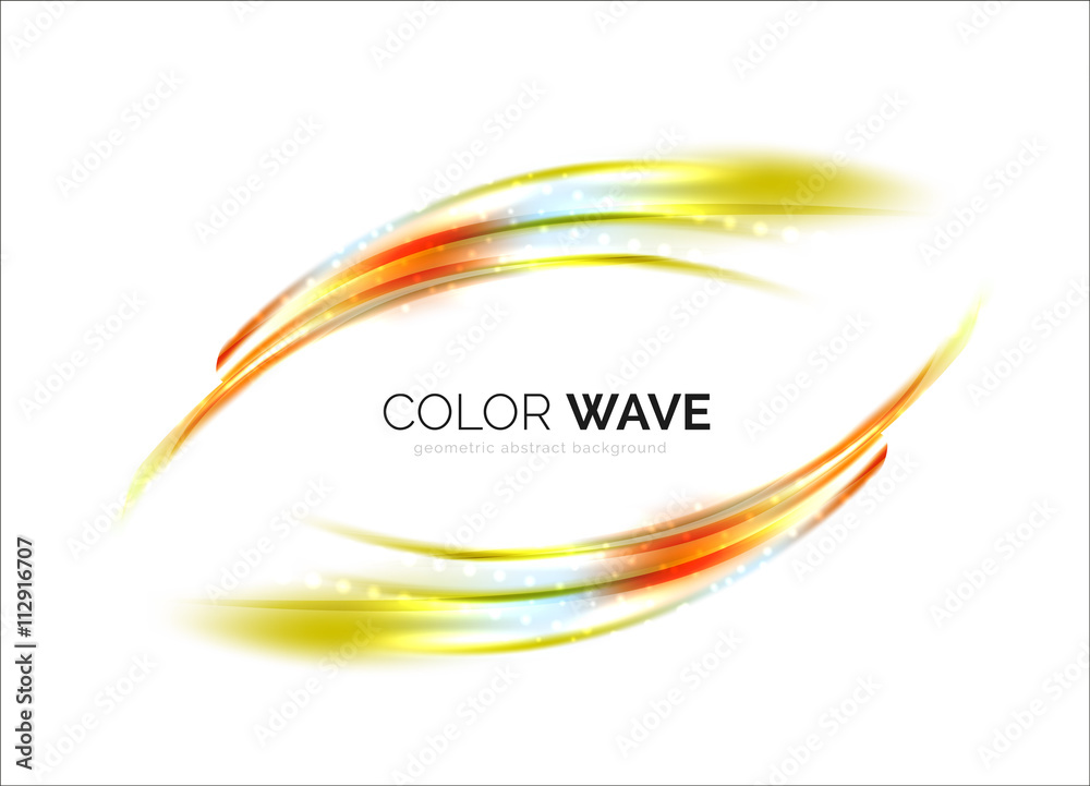 Obraz premium Blurred vector wave design elements