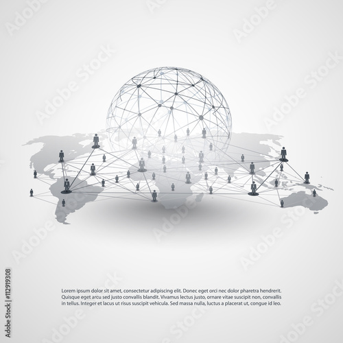 Networks - Business Connections - Social Media Concept Design