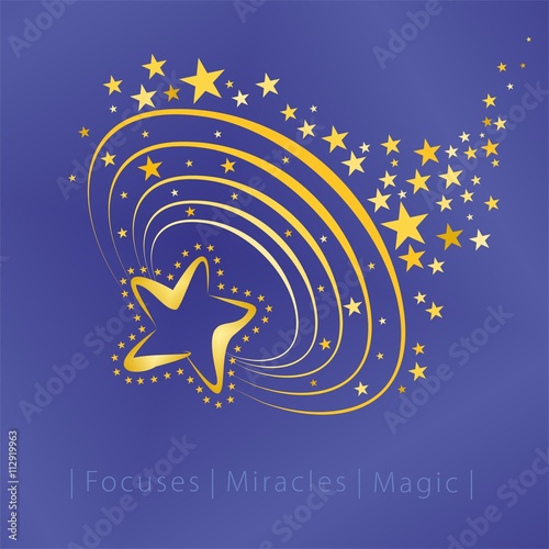 Tricks - Magic stars. With magic tricks comes to us! This is an illustration of a series of pictures of the tricks and miracles.