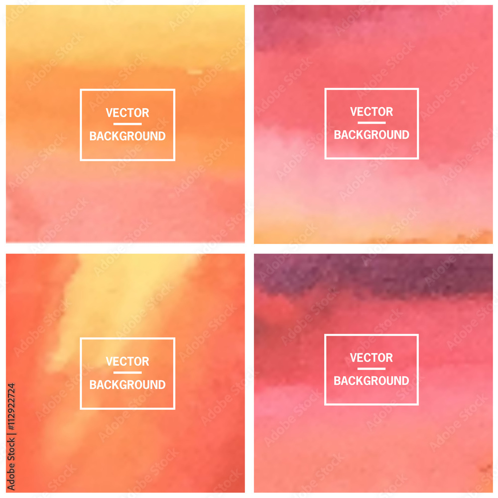 Abstract gradient set colorful blurred vector background. Vector blur ...