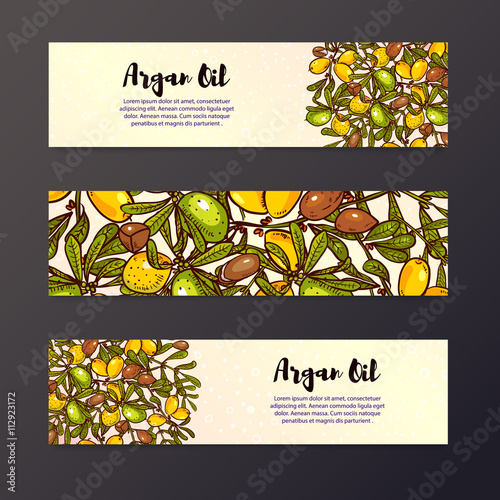 Oil background, eco flyers design layouts