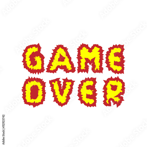 Game over text