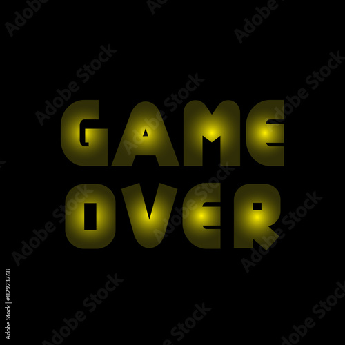 Game over text