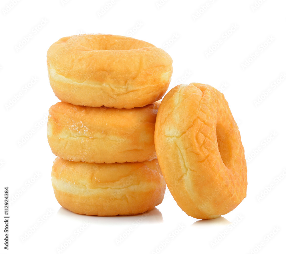 Sugary donut isolated on a white background Sugary donut isolated on a white background
