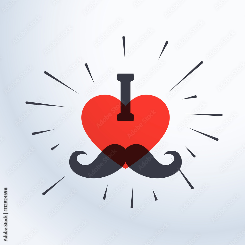 I love dad creative poster