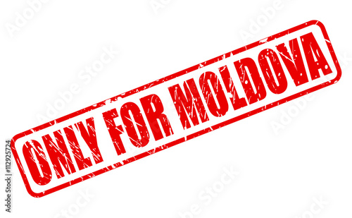 ONLY FOR MOLDOVA red stamp text