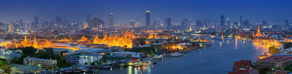 Keuken achterwand Bangkok Panoramisch uitzicht over Bangkok  © 24Novembers