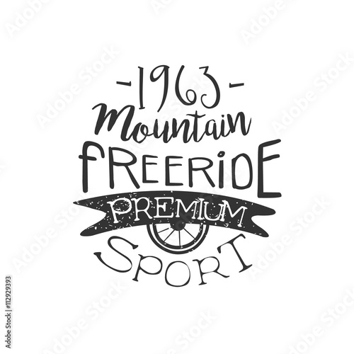 Mountain Freeride Vintage Label