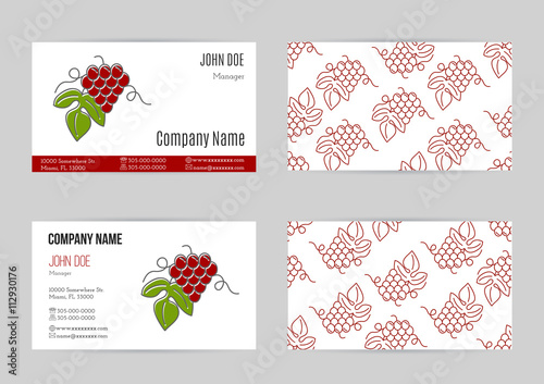 Wine business vector template.