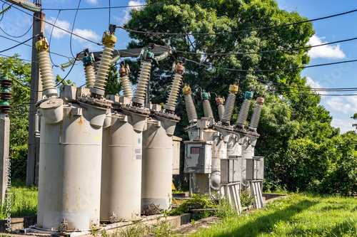 Soviet equipment electrical substation,110 kV