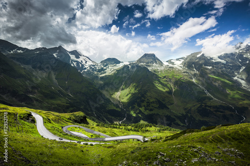 View of Mountains with Road