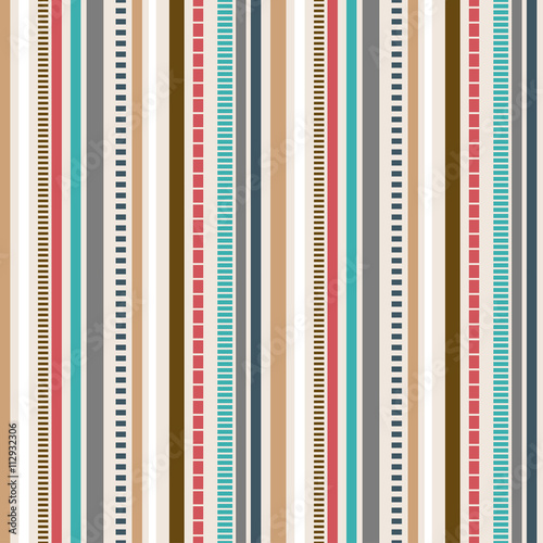 Stripes Seamless pattern; Retro colors pattern.