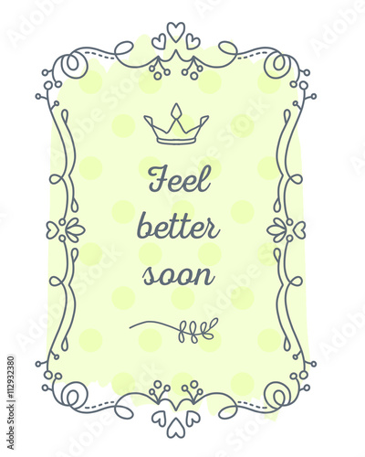 Vector illustration of black lace frame with inscription and cro