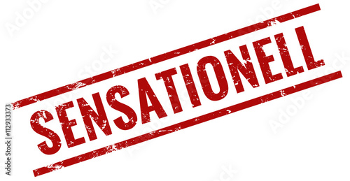 Sensationell stempel rot
