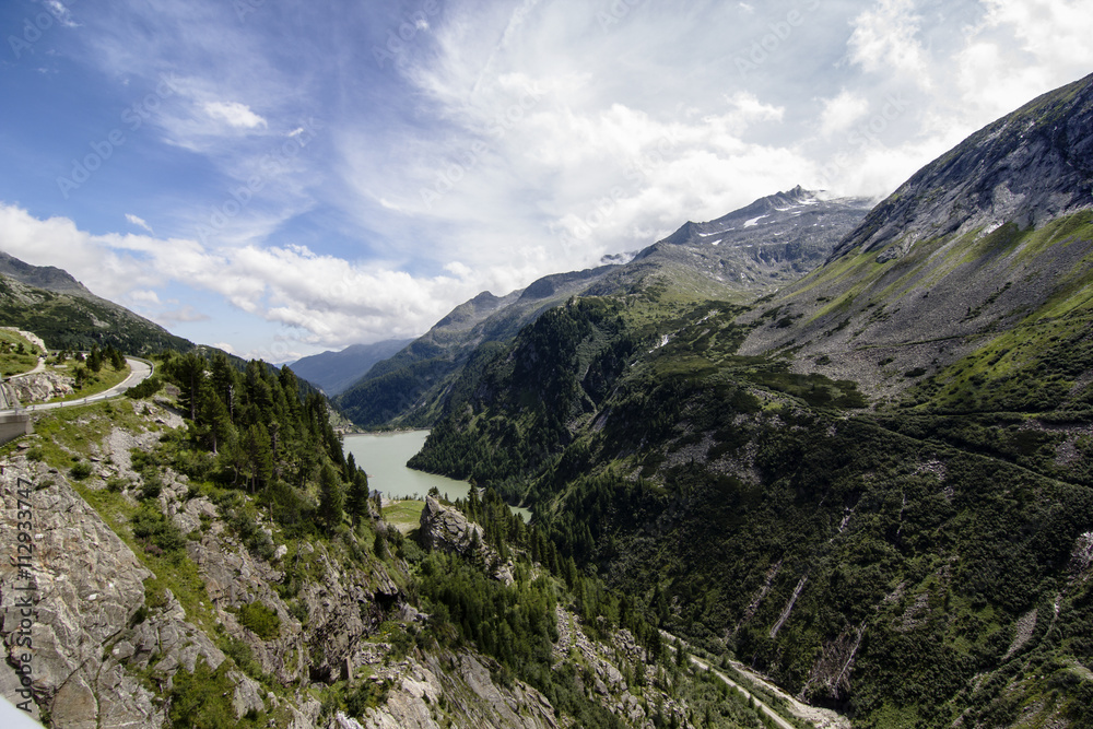 Lake in European Alps