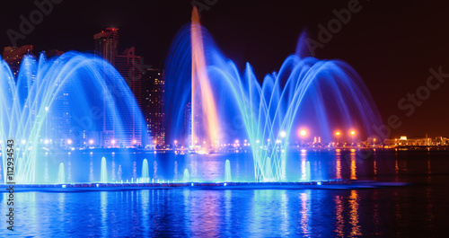 Musical fountain show in Sharjah