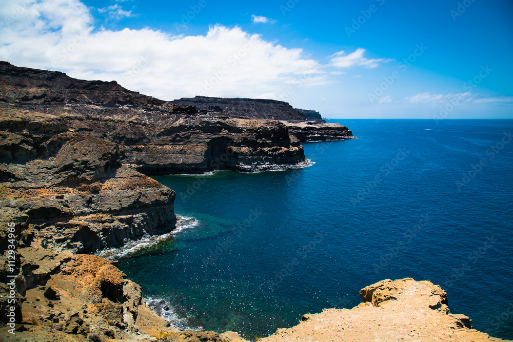 Coastline of Gran Canaria near Mogan, Spain. Coastline of Gran Canaria near Mogan, Spain.