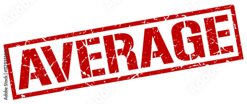 average red grunge square vintage rubber stamp