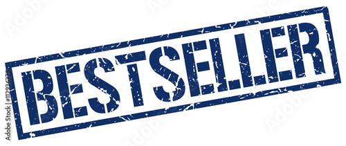 bestseller blue grunge square vintage rubber stamp