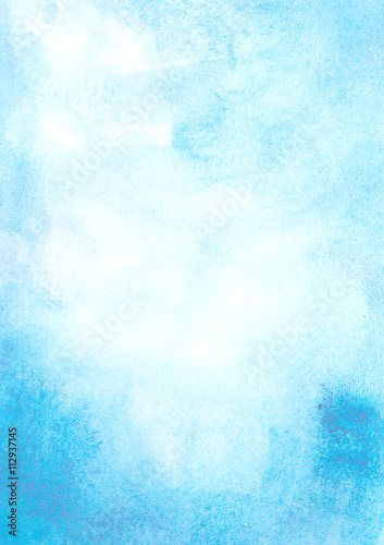 Blue Sky watercolor background abstract
