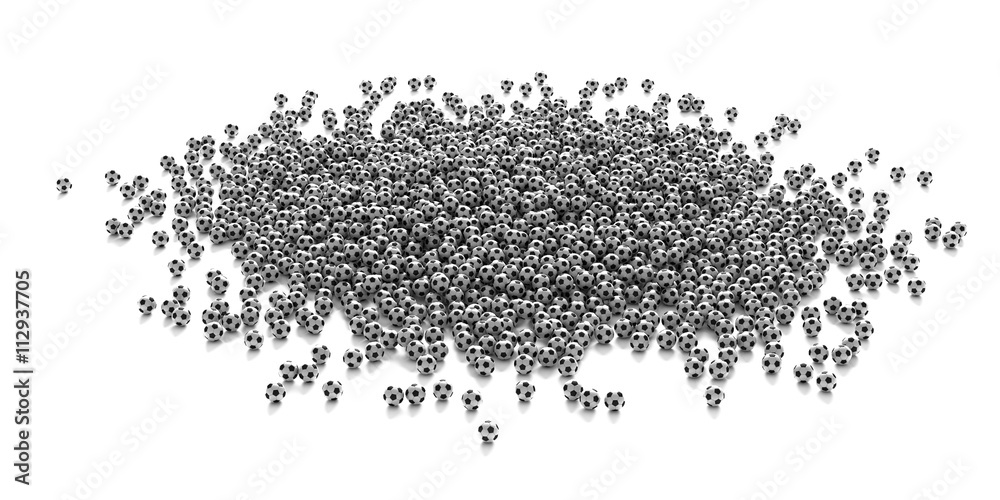 Fototapeta premium Soccer ball background, 3d rendering