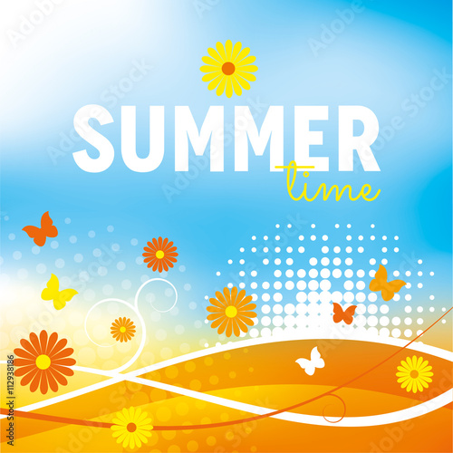 Summer Background with flowers