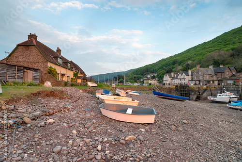 Porlock Weir on the Somerset coast photo