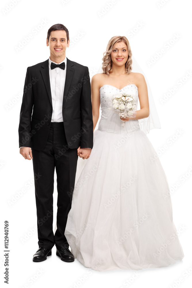 Young newlywed couple