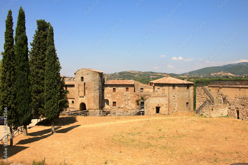Toscana,Sorano,la Fortezza Orsini.
