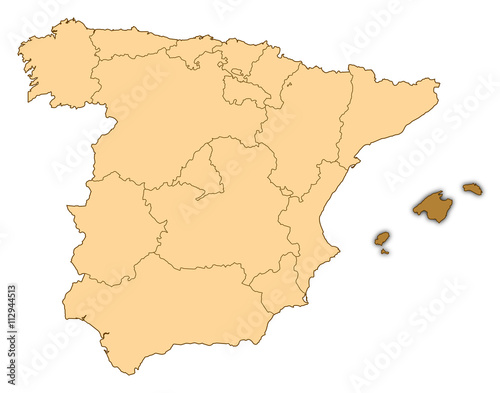 Map - Spain  Balearic Islands